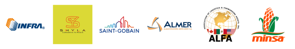 Logo de INFRA, Shyla, Saint-Gobain, ALMER, ALFA, Minsa